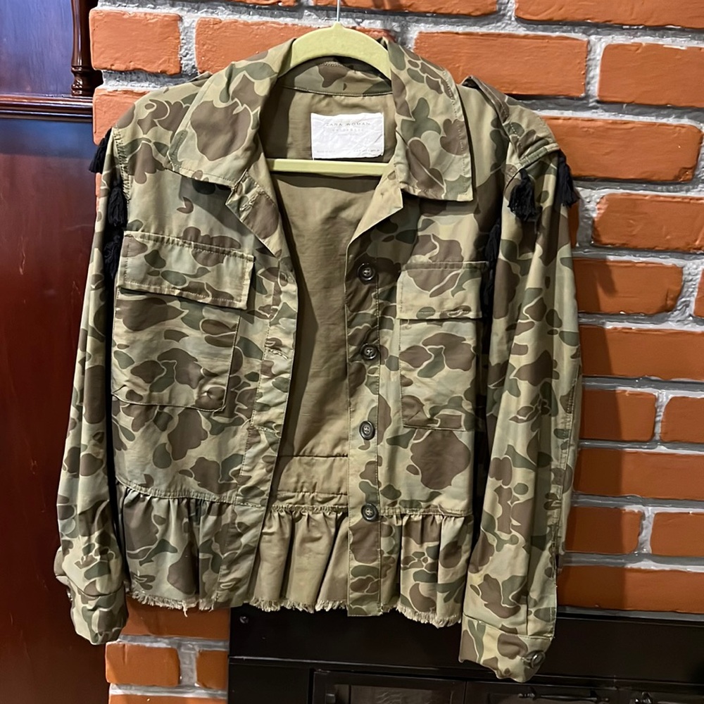 Embroidered Camo Jacket